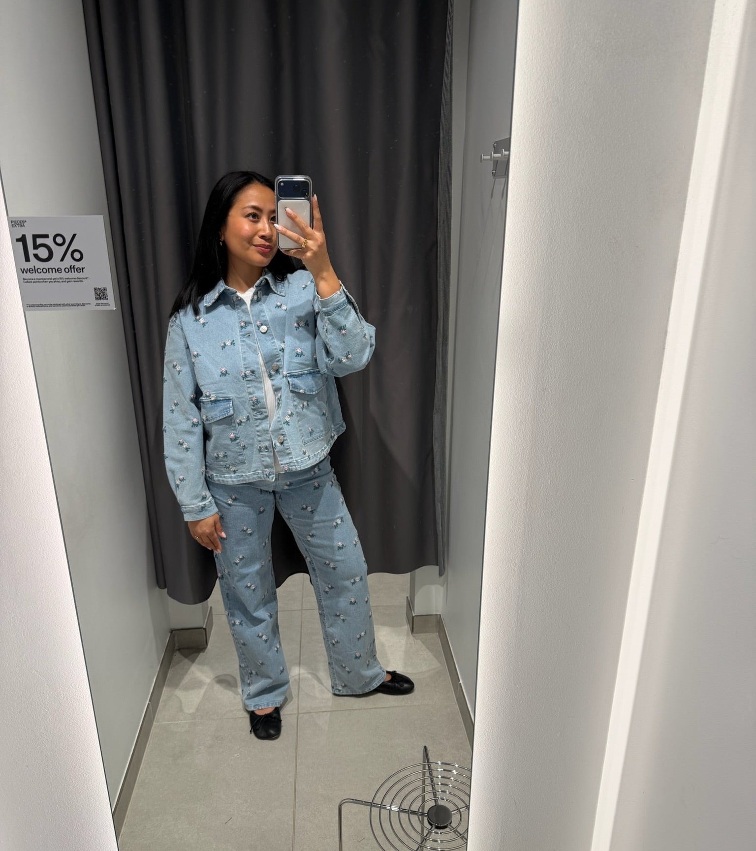 PCFLORA Jeans - Light Blue Denim